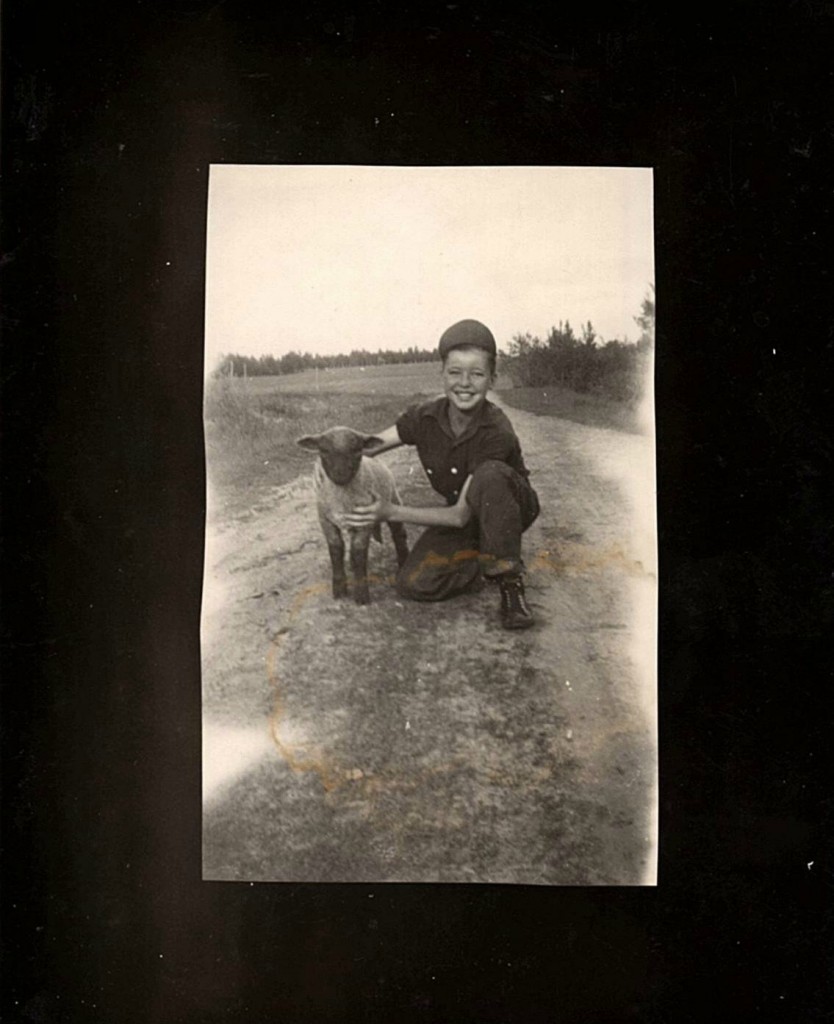 Don and an orphan lamb