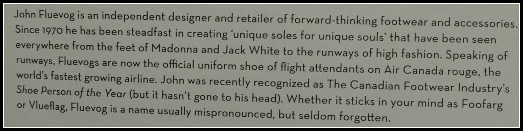 Fluevog blurb